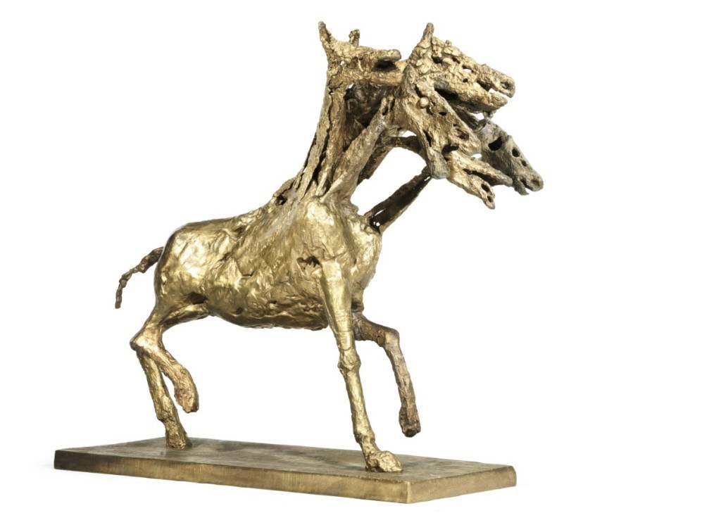 杰梅恩•希耶，《六头马》（Germaine Richier, Le Cheval à Six Têtes ），1954-56 图片：Bonham's London